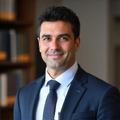 Retrato profesional del Dr. Alejandro Vega, Socio Director